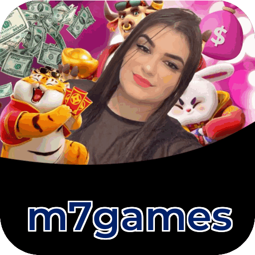 Passo a passo visual mostrando processo de download e instalação do aplicativo m7games