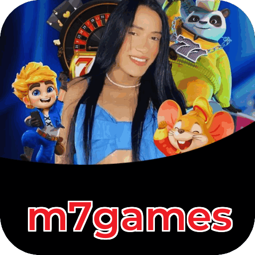 Plataforma m7games mostrando interface moderna, jogos certificados e recursos de segurança licenciados
